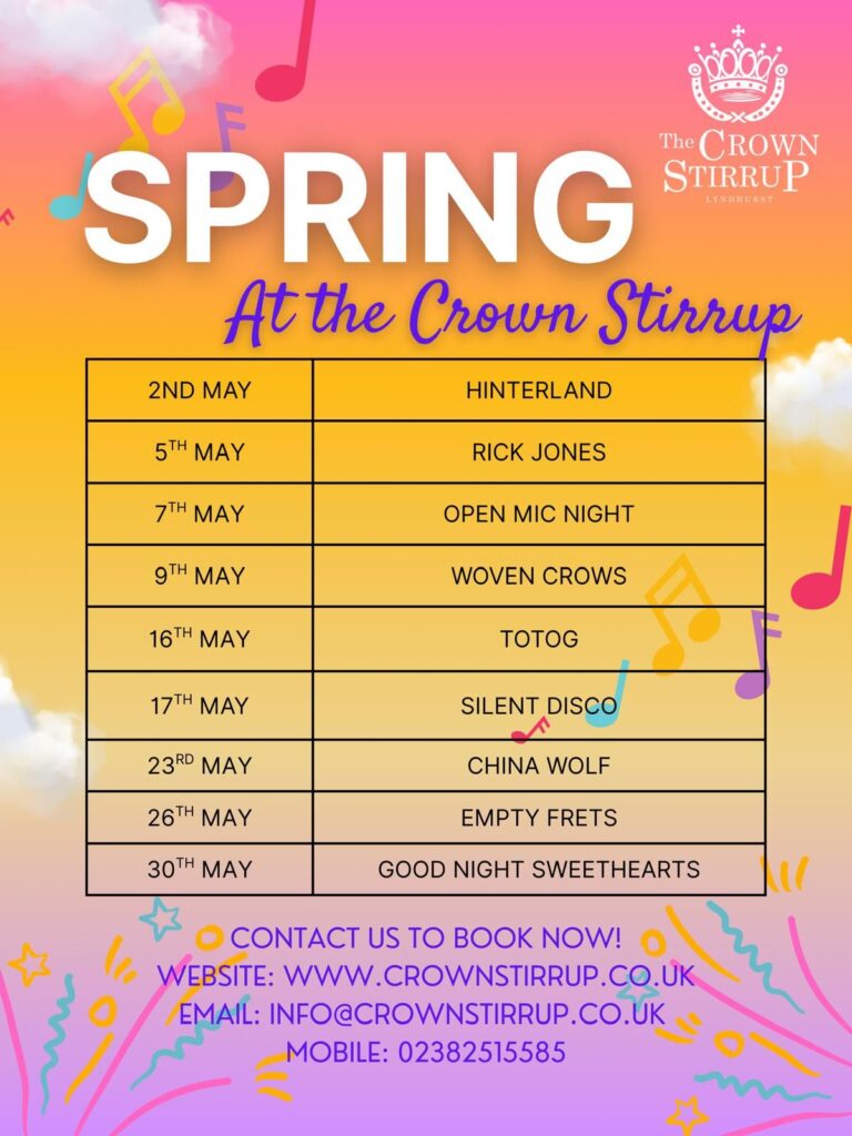 May / Spring at The Crown Stirrup, New Forest