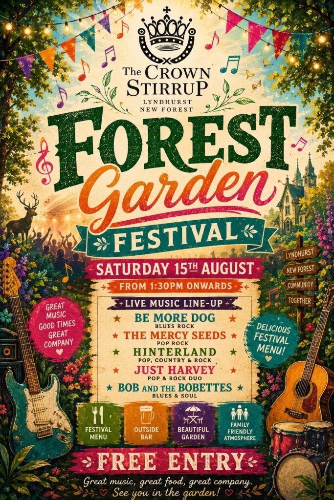 Crown & Stirrup - Forest Garden Festival - 15th August 2026